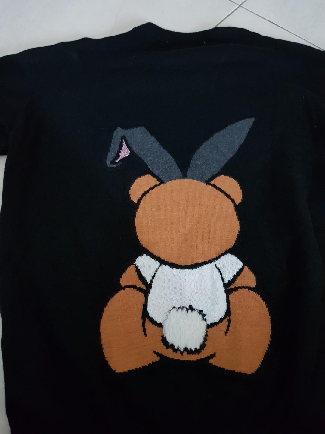 Moschino playboy bear sweater size m Luxury Apparel on Carousell
