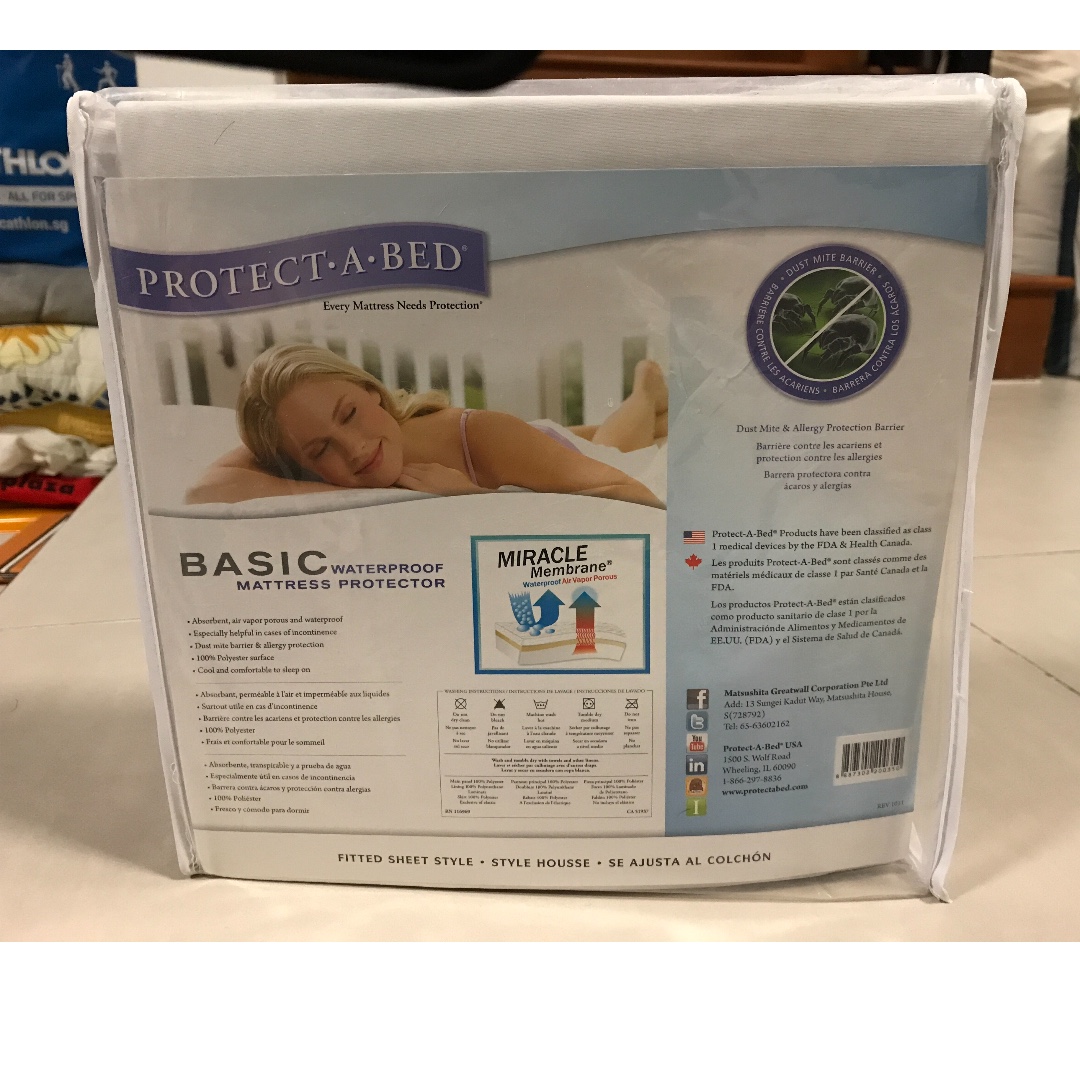 New Protect A Bed, Queen waterproof mattress protector 18, Furniture