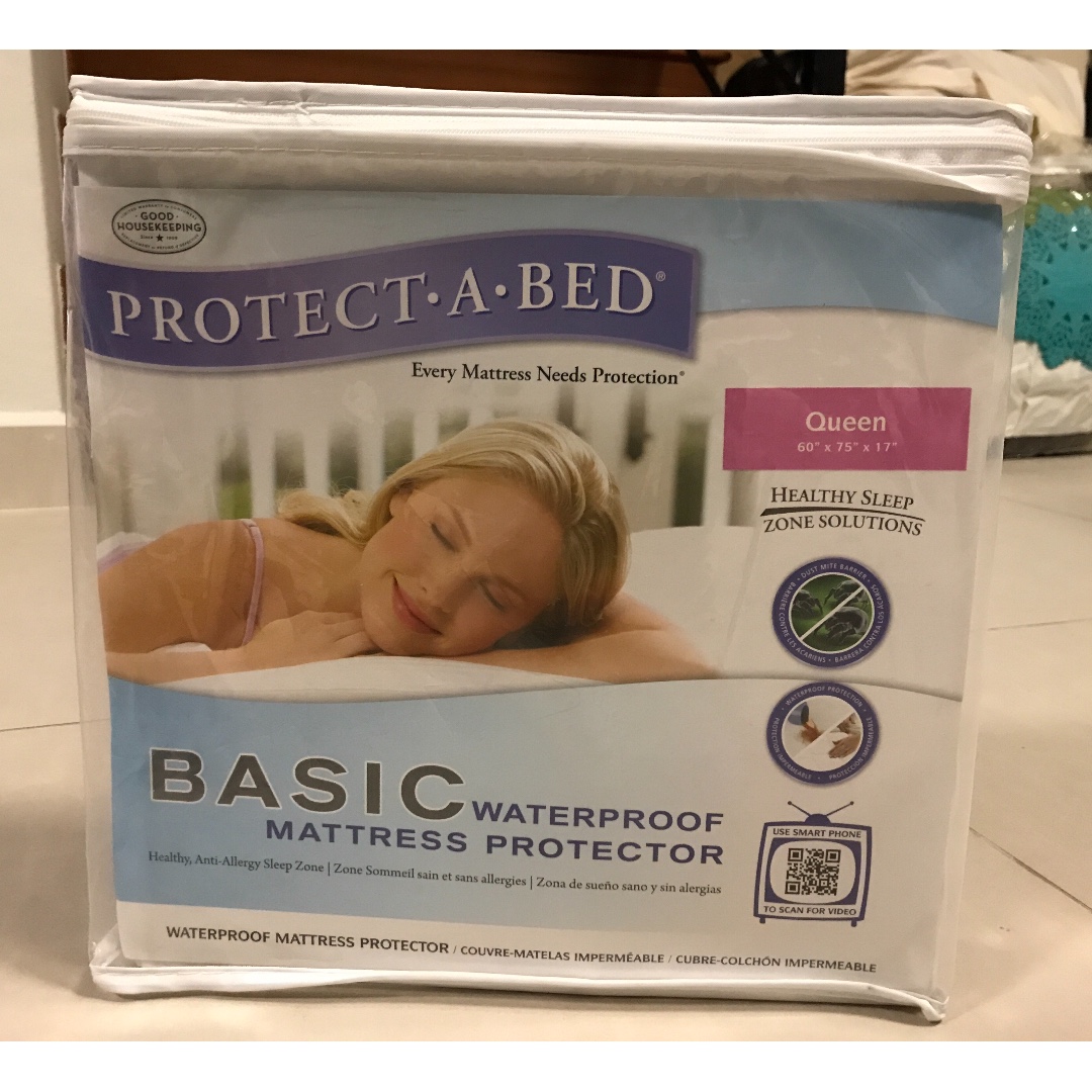 New Protect A Bed, Queen waterproof mattress protector 18, Furniture