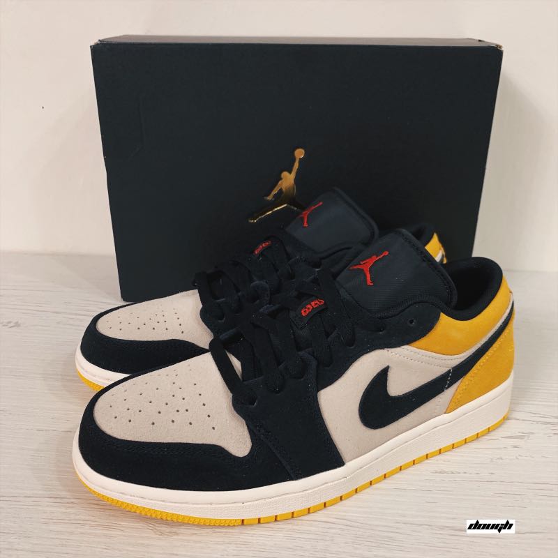 air jordan 1 low sail university gold