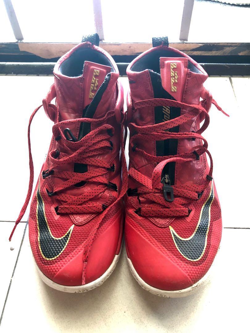 Nike Lebron James 13 Basketball Shoes Red White, Women'S Fashion, Footwear,  Sneakers On Carousell