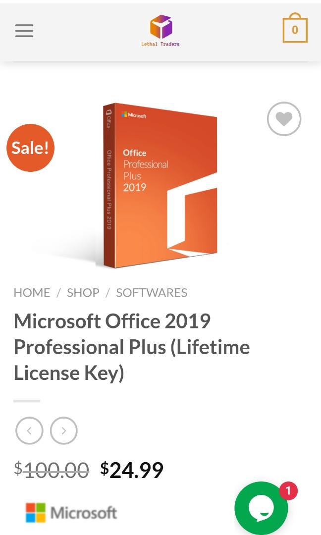 Office Professional 2019 Lifetime Key On Carousell
