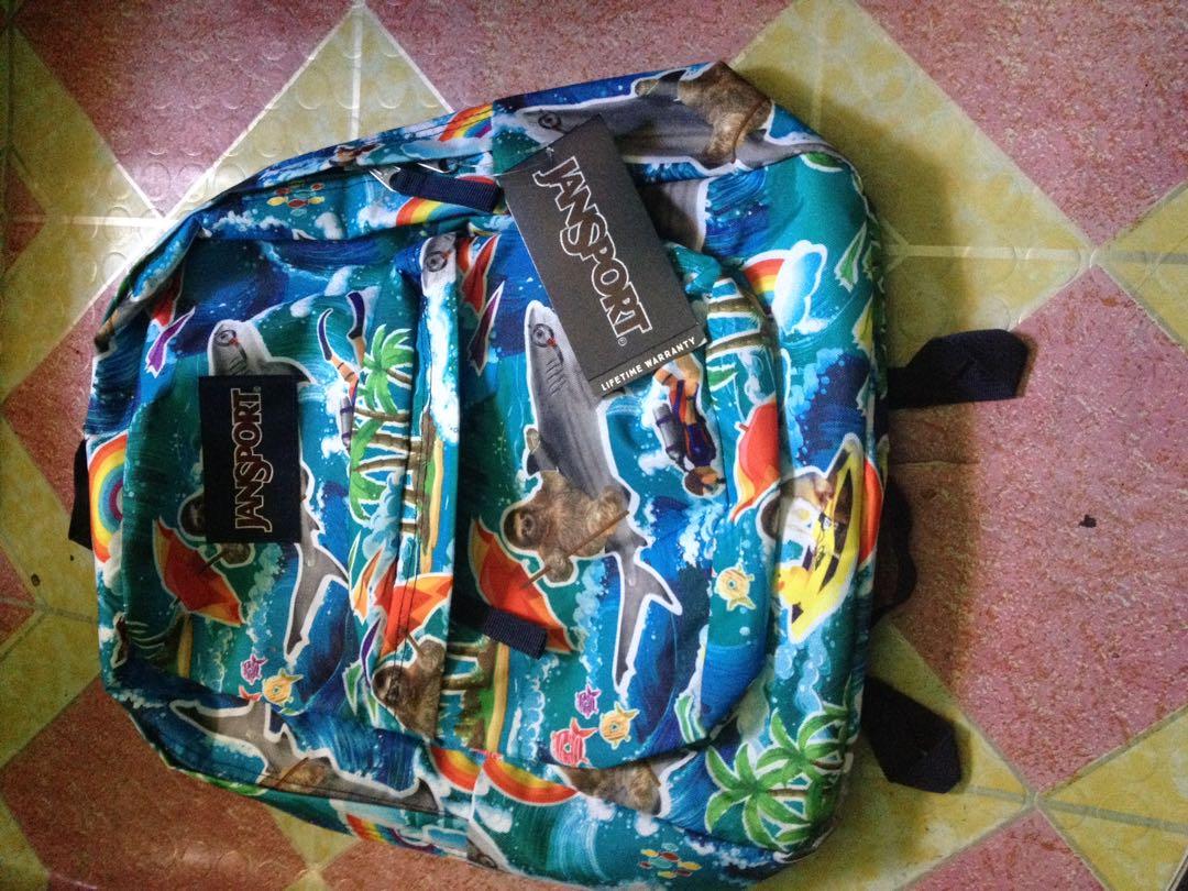 Jansport sloth shark on sale backpack