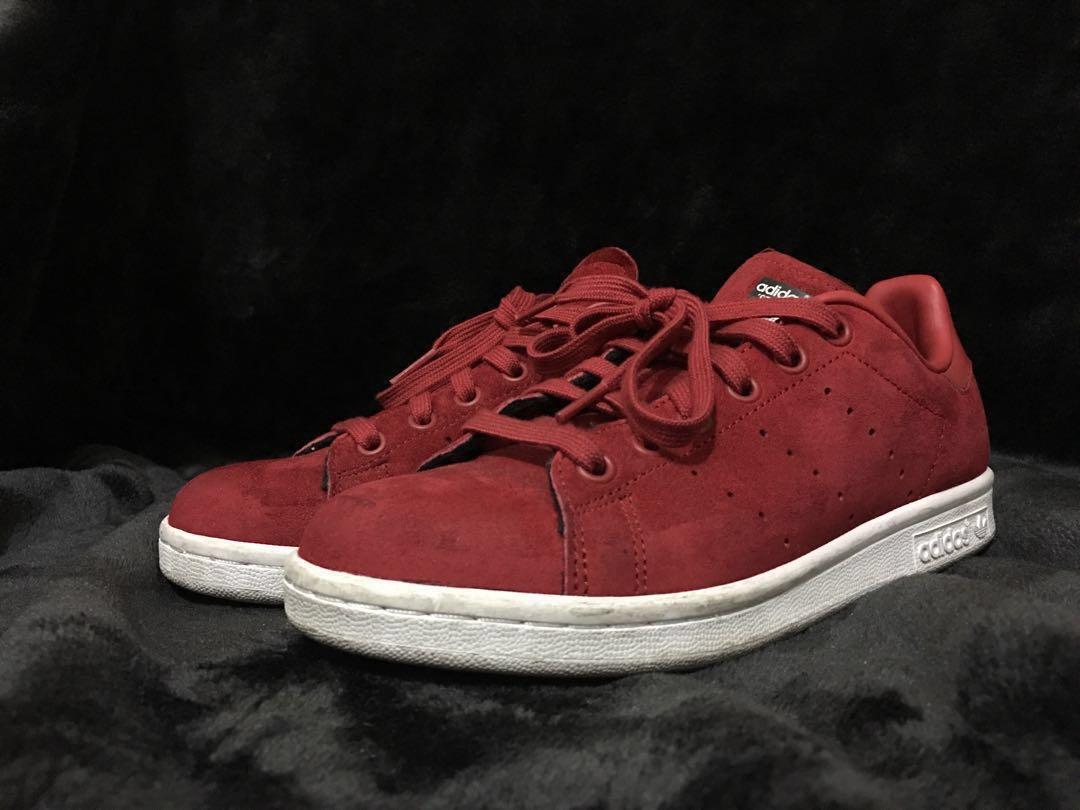 Original Limited Edition Rita Ora X Adidas Stan Smith (Red Suede), Women'S  Fashion, Footwear, Sneakers On Carousell