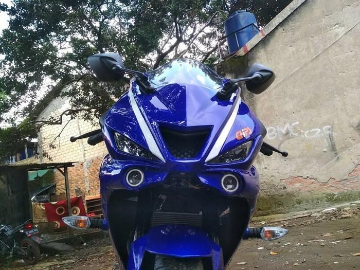 [R15 V3] Mask R15 V3 Model R6 With LED, Motorcycles, Motorcycle ...