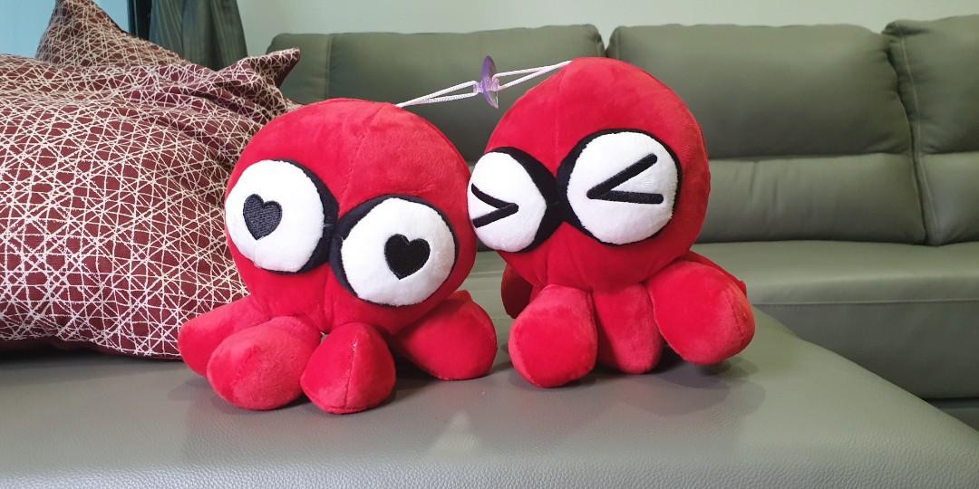 red octopus toy