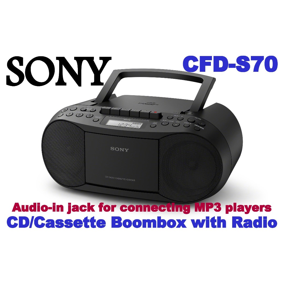 Sony Cfd S70 Cd Cassette Boombox With Radio Audio Portable Music Players On Carousell