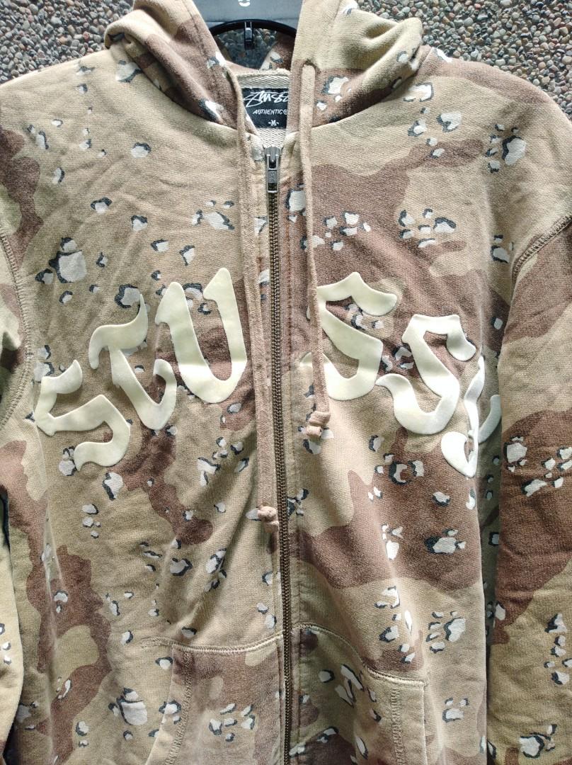 STUSSY CAMO HOODIE, Men's Fashion, Coats, Jackets and Outerwear on ...