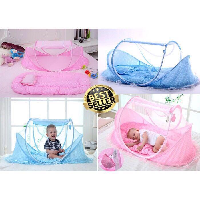 Tempat Tidur Bayi Warna Biru Bayi Anak Ranjang Bayi Di Carousell