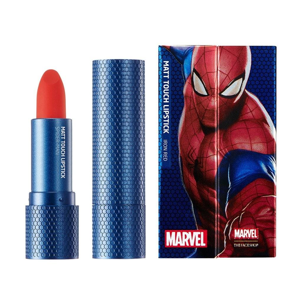 The Face Shop X Marvel Spiderman Matt Touch Lipstick, Beauty & Personal  Care, Face, Makeup On Carousell