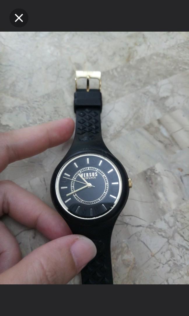 Versace fire island watch black on sale