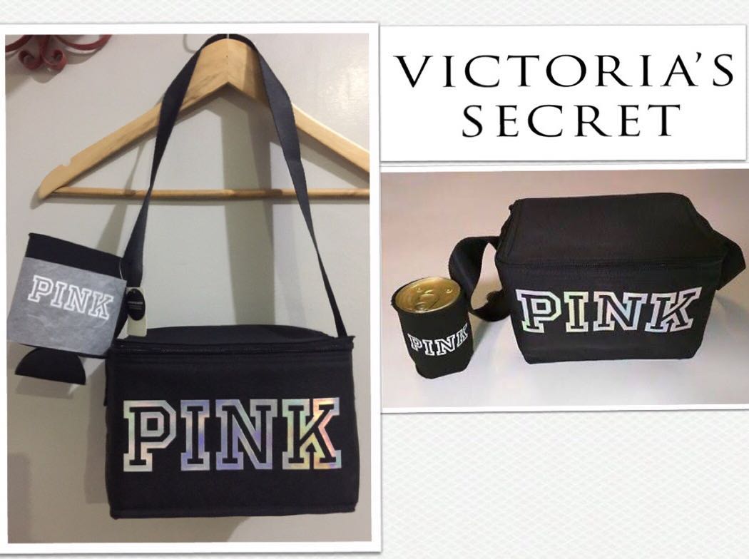 Black pink victoria secret lunch box