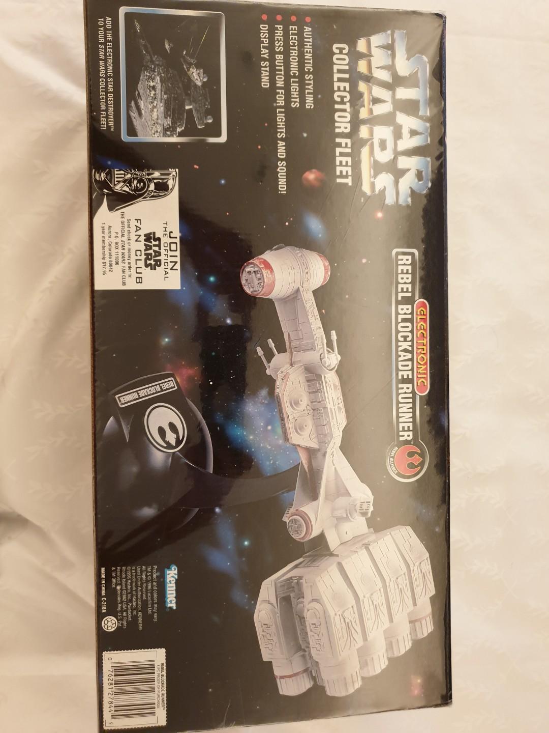 vintage 1996 star wars collector fleet rebel blockade runner