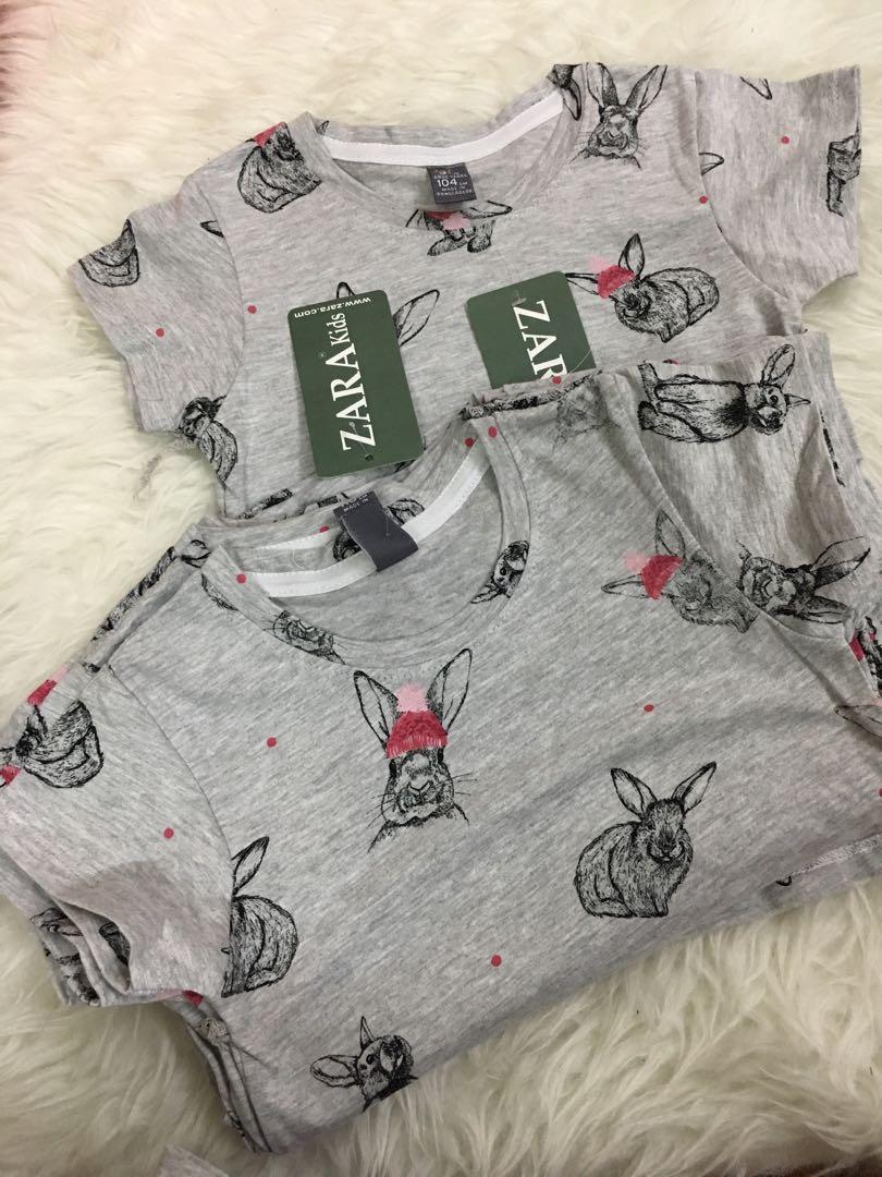 Zara Baby Top RABBIT (3-4 tahun ), Babies & Kids, Babies & Kids Fashion ...