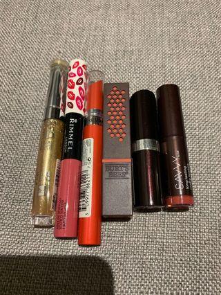Bulk Mixed lipstick - Bourjois Revlon Rommel Burt’s Bees