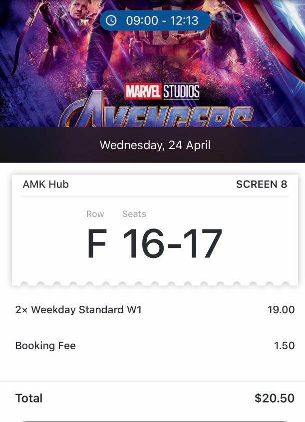 2 X Avengers Endgame Tickets For Sale Entertainment Gift Cards Vouchers On Carousell Endgame tickets will be sold this wed (10 apr). carousell