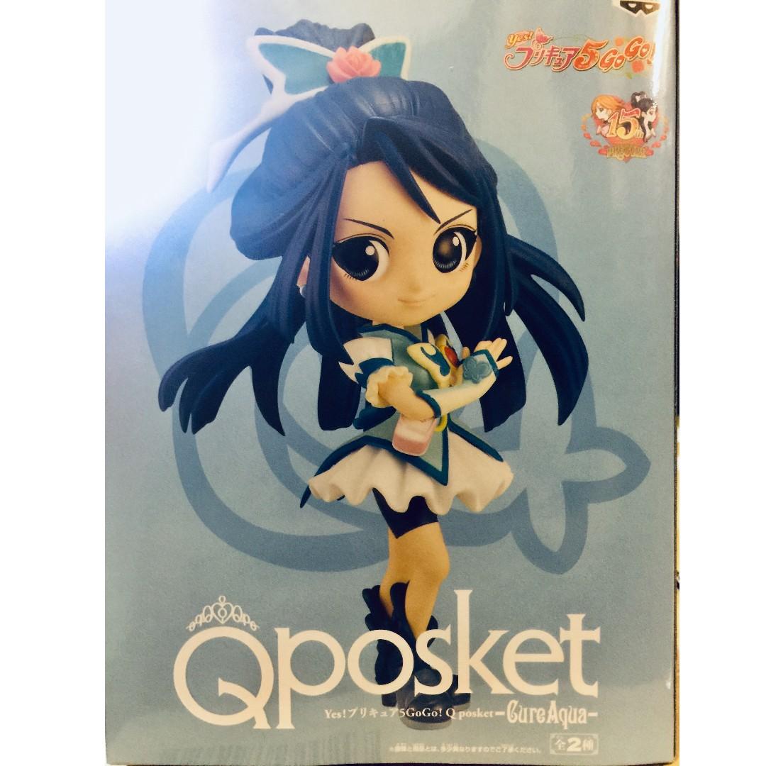 日空版金證gold Sticker Yes Precure 光之美少女5 Gogo Q Posket Cureaqua水無月香戀a款 玩具 公仔on Carousell