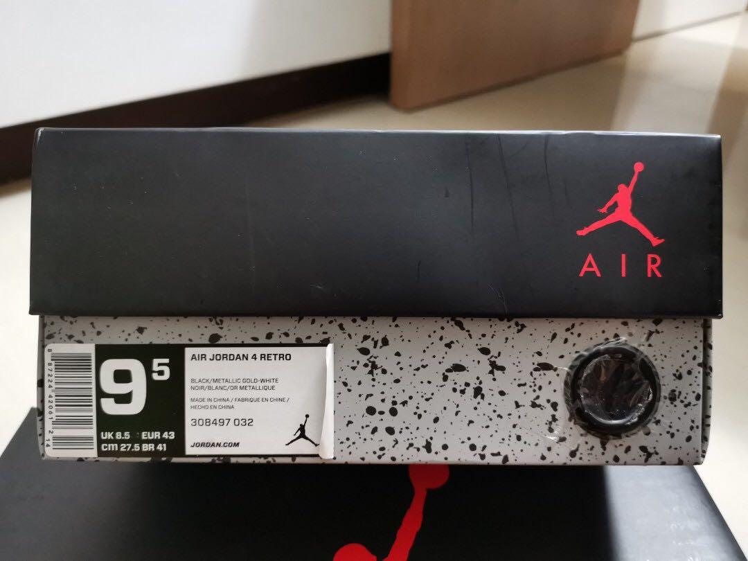 size 9.5 jordan 4