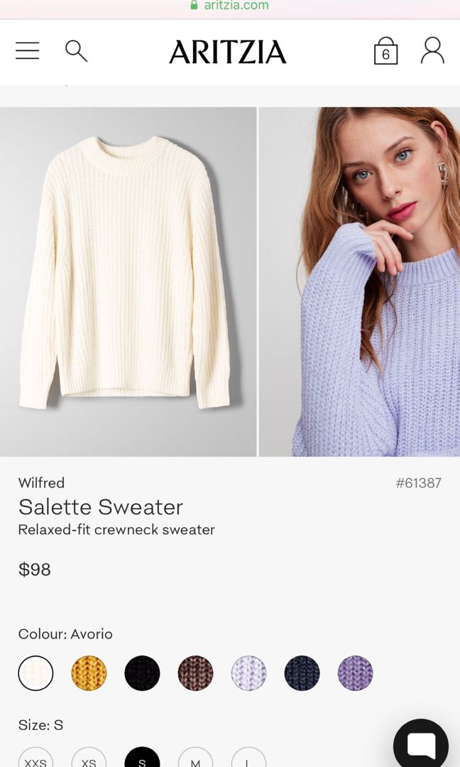 ARITZIA Wilfred Salette Sweater Women s Fashion Clothes on Carousell