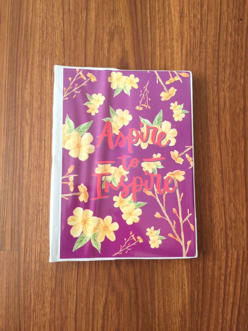ASPIRE TO INSPIRE Binder notebook (spring leaf), Hobbies & Toys