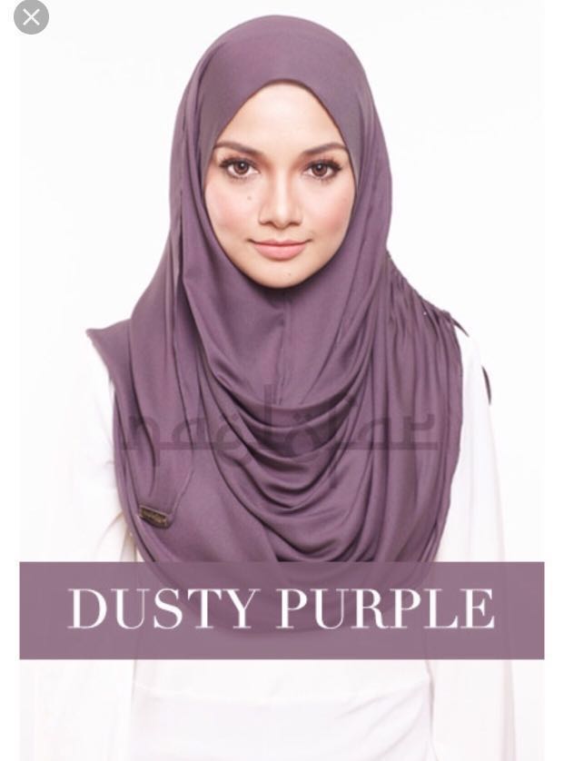 Authentic Naelofar Chic & Basic in Purple, Women's Fashion, Muslimah