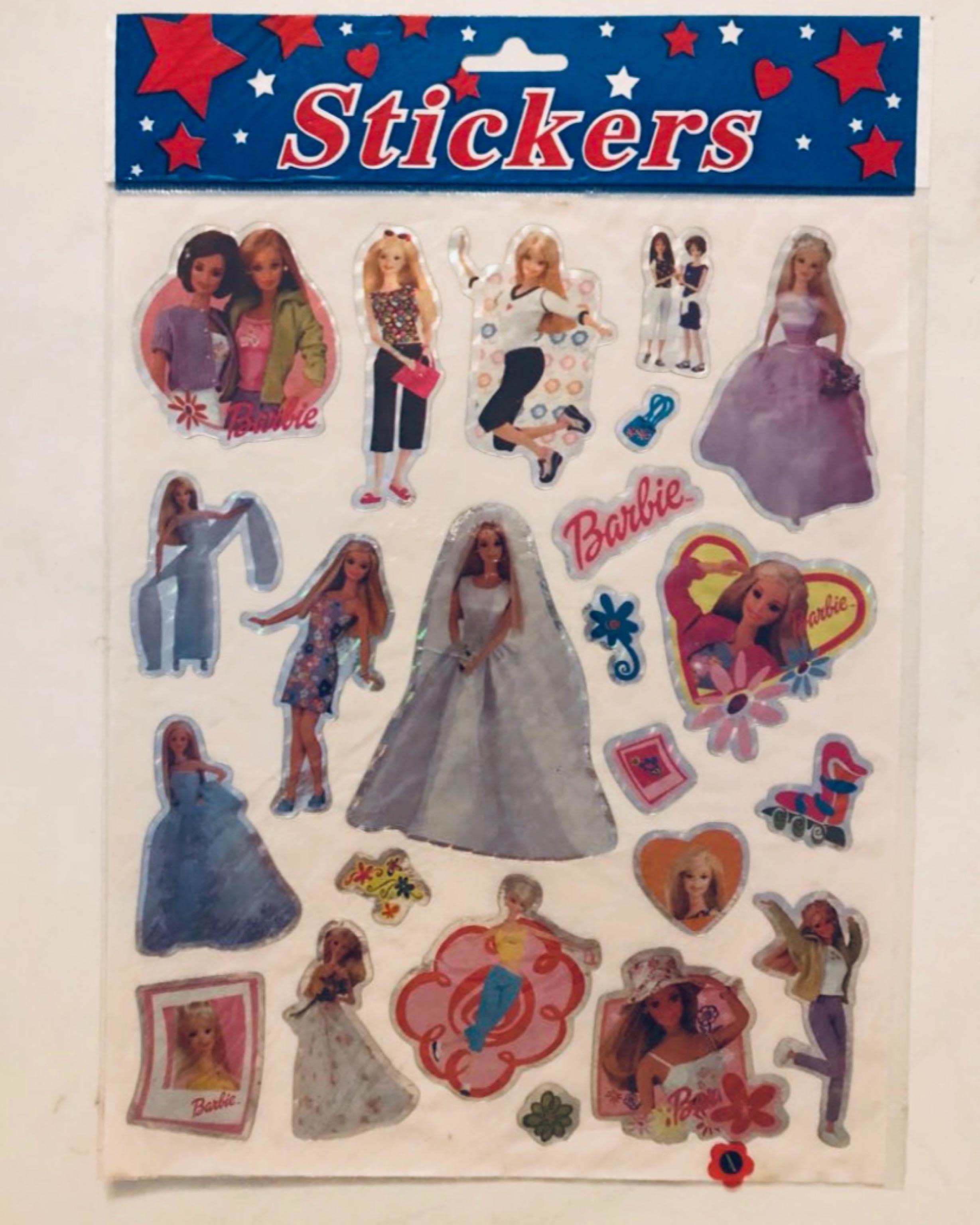 vintage barbie stickers