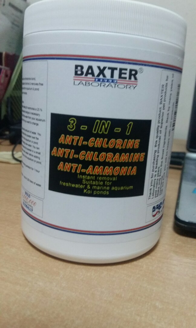 Baxter 3 in 1 Anti Chlorine Chloramine Ammonia, Pet Supplies, Homes