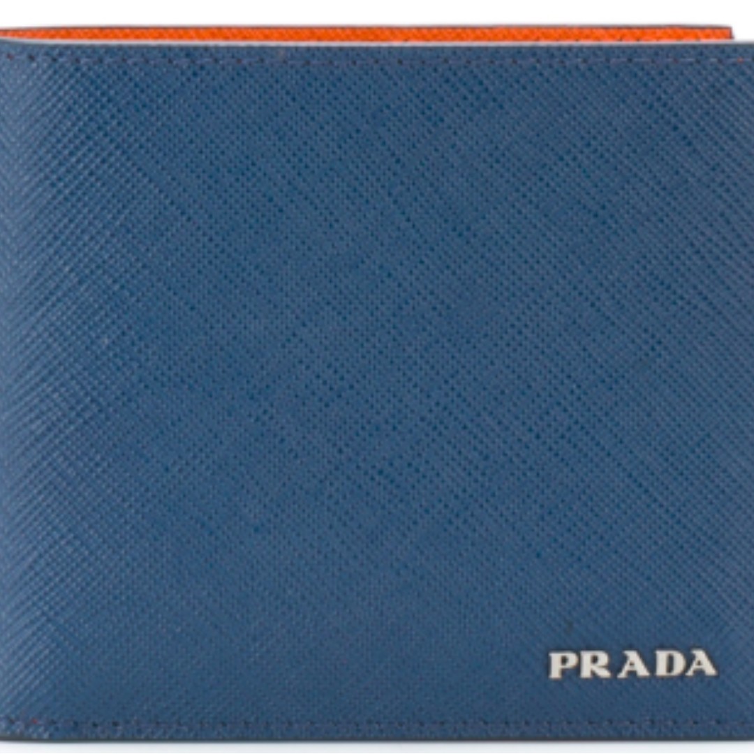 *Brand New* Prada Men's Wallet Model "2mo738" Beautiful Naval Blue
