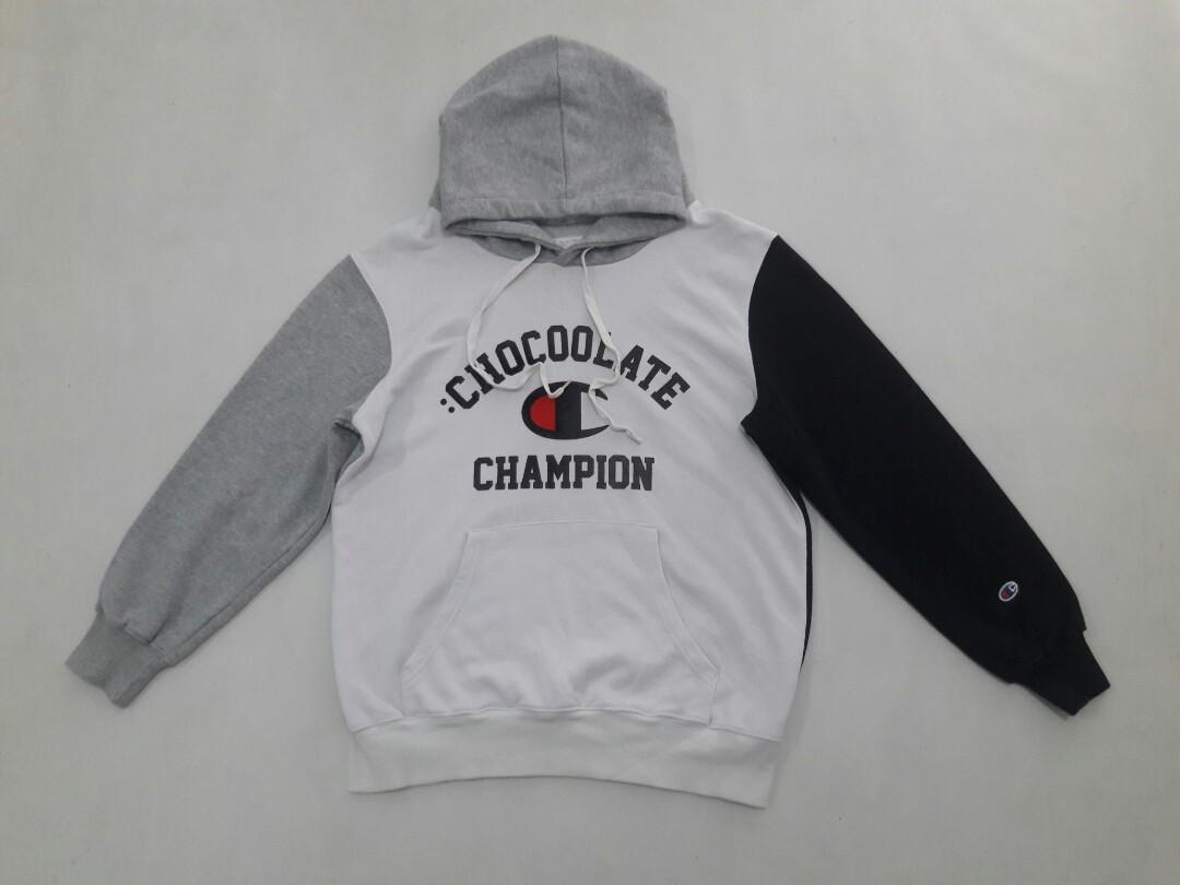 Chocolate champion hoodie outlet