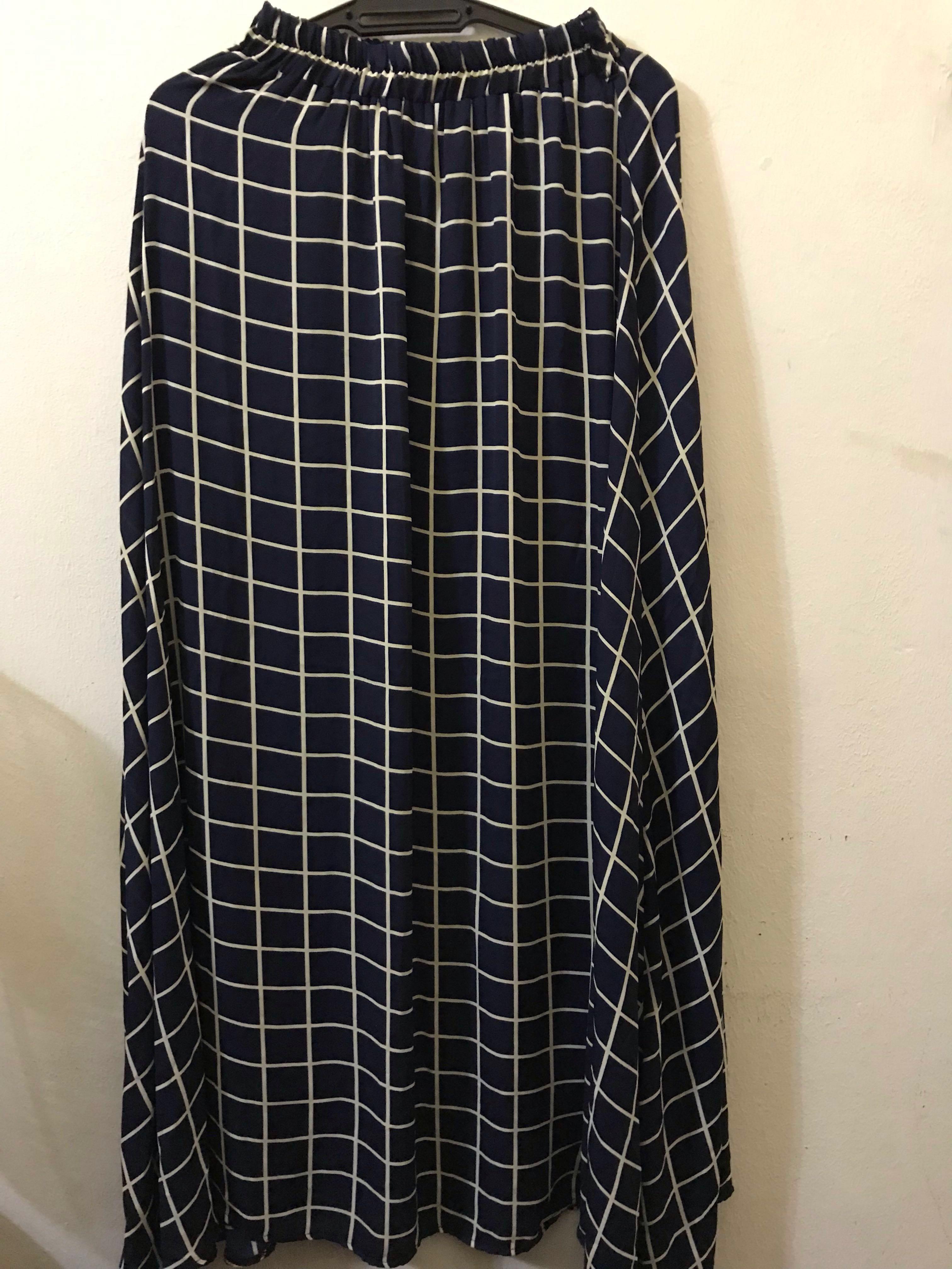 Checkered Long Skirt Malaysia 2025 | solajoiers.com