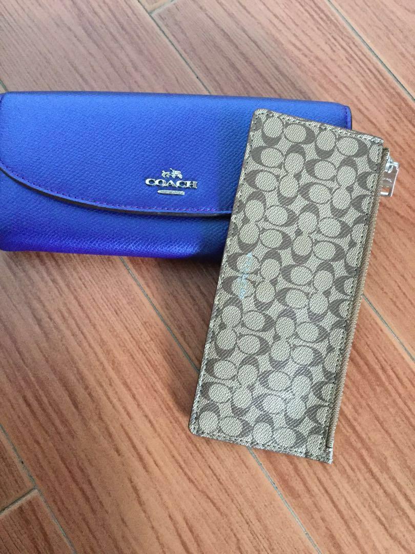 Leather Wallet Iris Violet Coach Wallet NWT Coach Medium