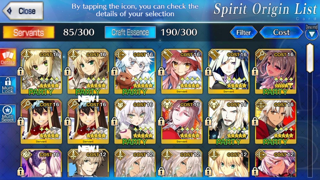 FGO Fate Grand Order Starter Account 1+SSR 40+Tix 490+SQ INST ENG/NA FGO Fate Grand Order Starter Account 1+SSR 40+Tix 490+SQ INST ENG/NA