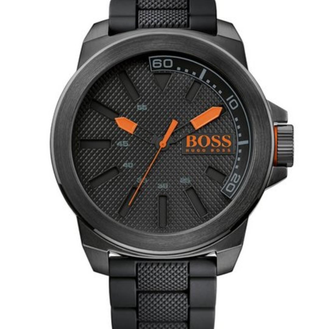 hugo boss orange stainless steel watch