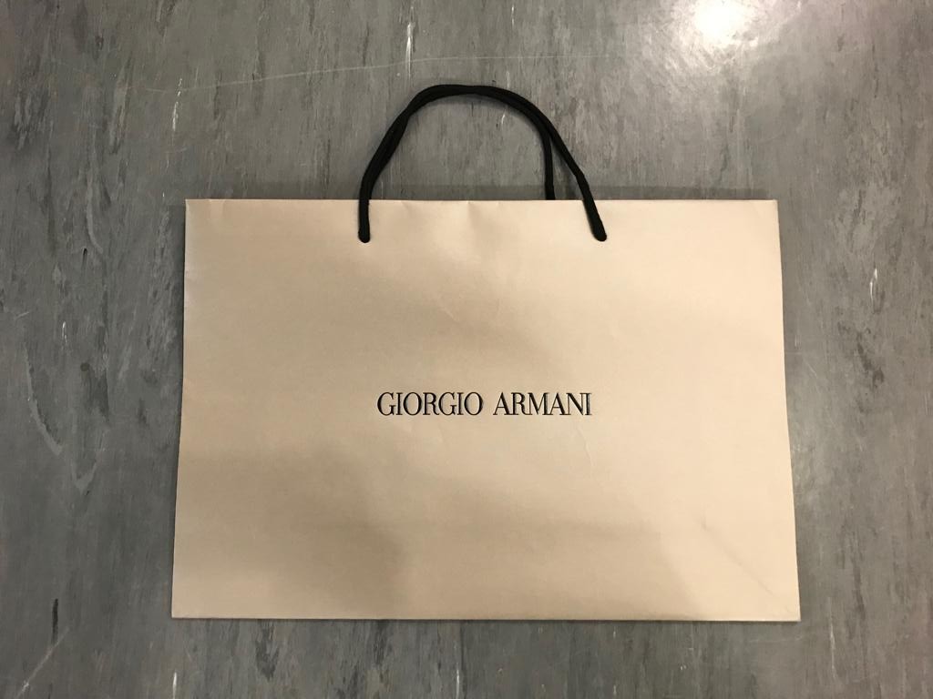 armani paper bag