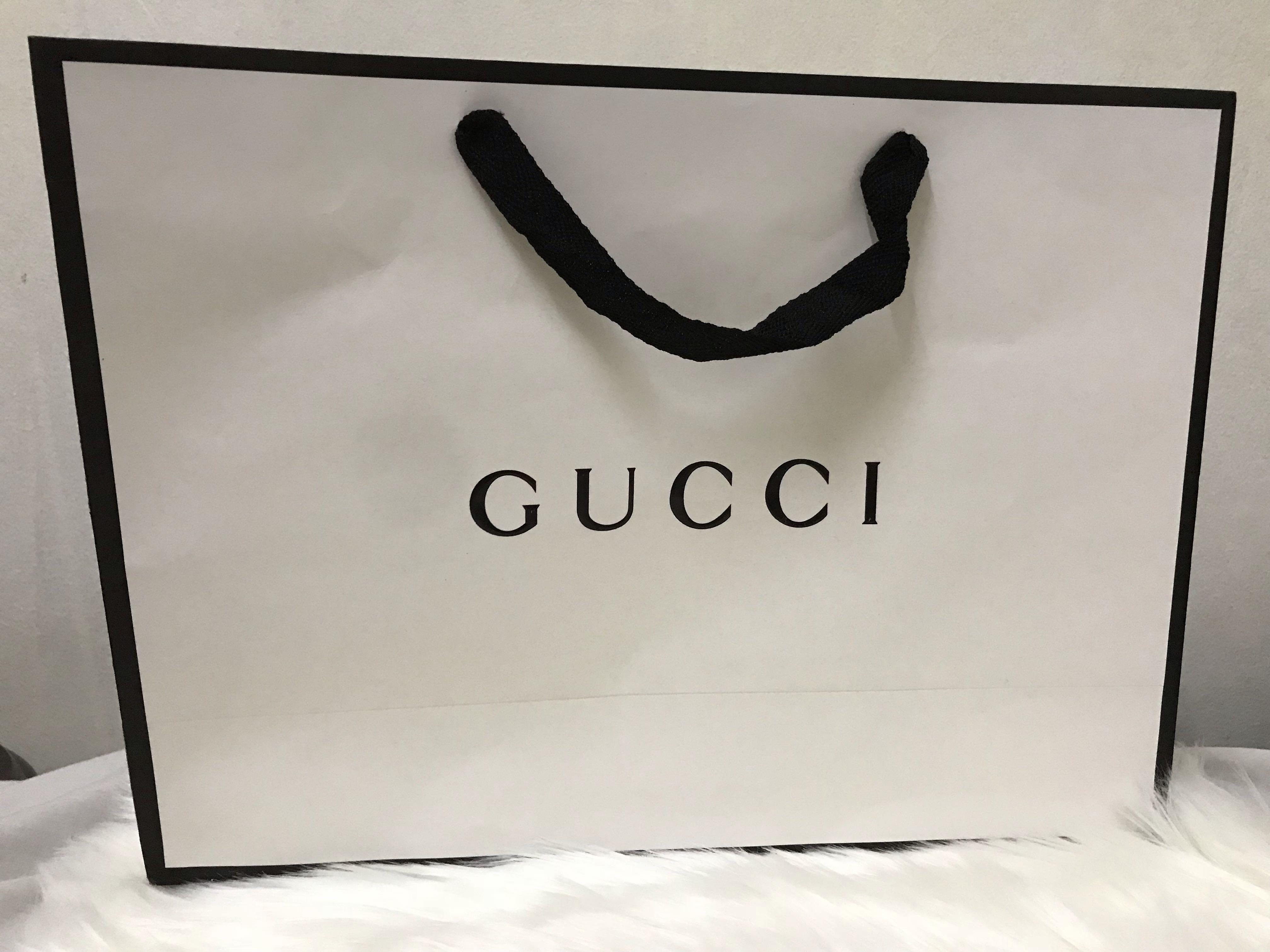 Gucci Paper Bag, Luxury, Accessories on Carousell