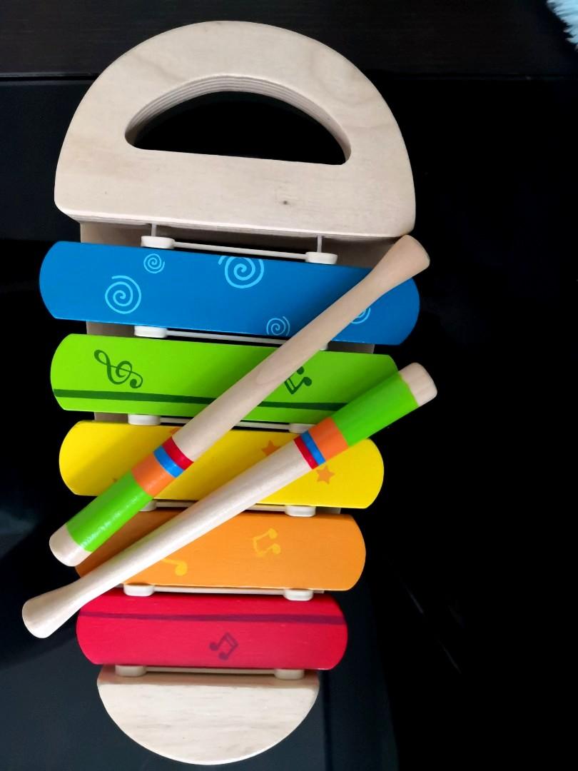Hape Rainbow Xylophone Babies Kids Toys Walkers On Carousell