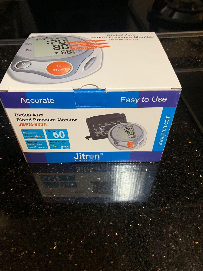 Jitron Blood Pressure Monitor JBPM902A, Health & Nutrition, Health
