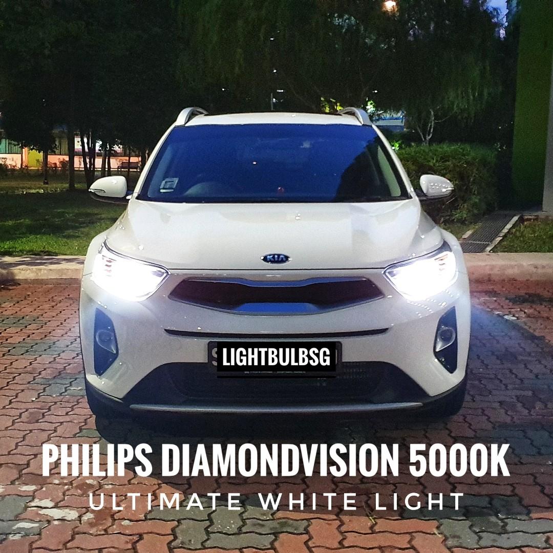 white headlights