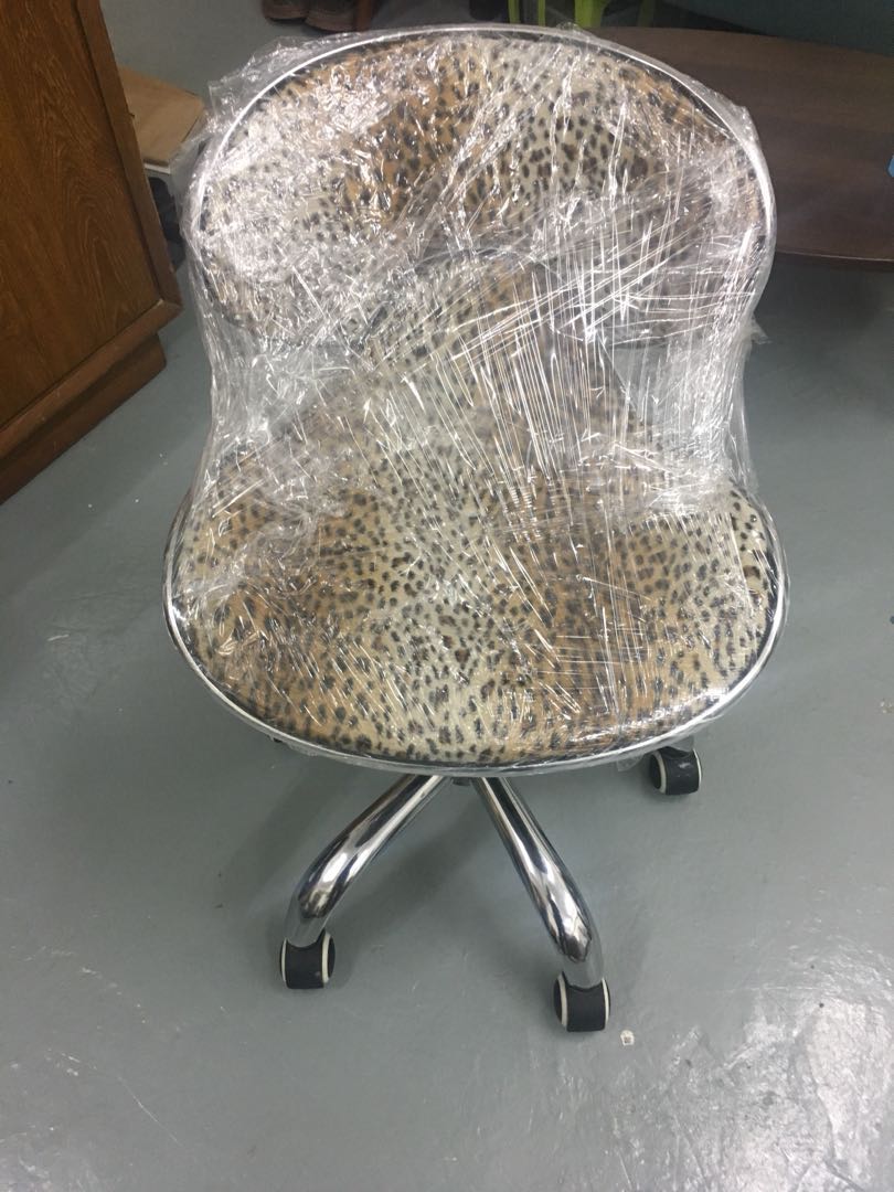 Leopard Print Swivel Chair Height Adjustable 豹紋椅 Home