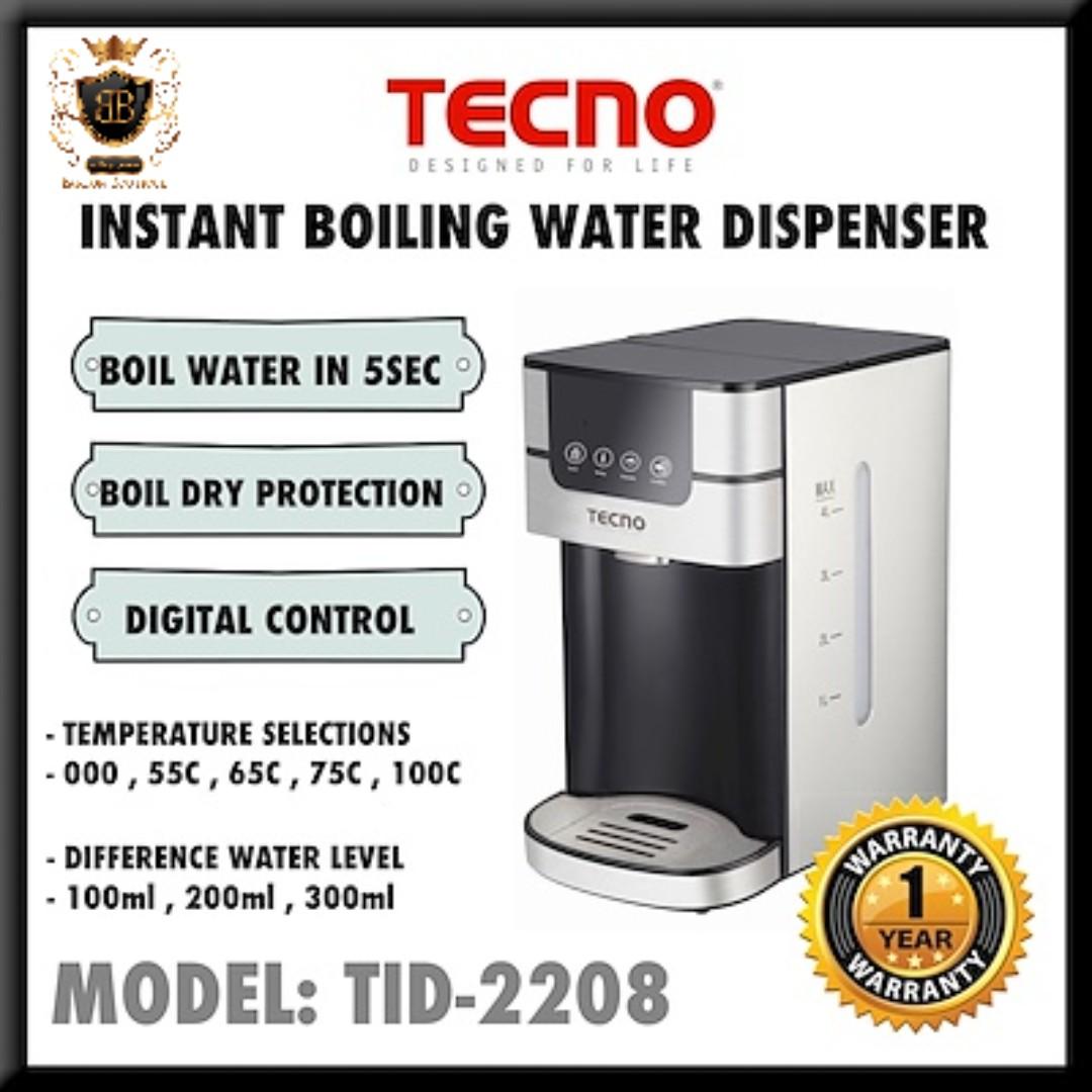 [1 Year Agent Warranty] Tecno TID 2208 Instant hot water dispenser with