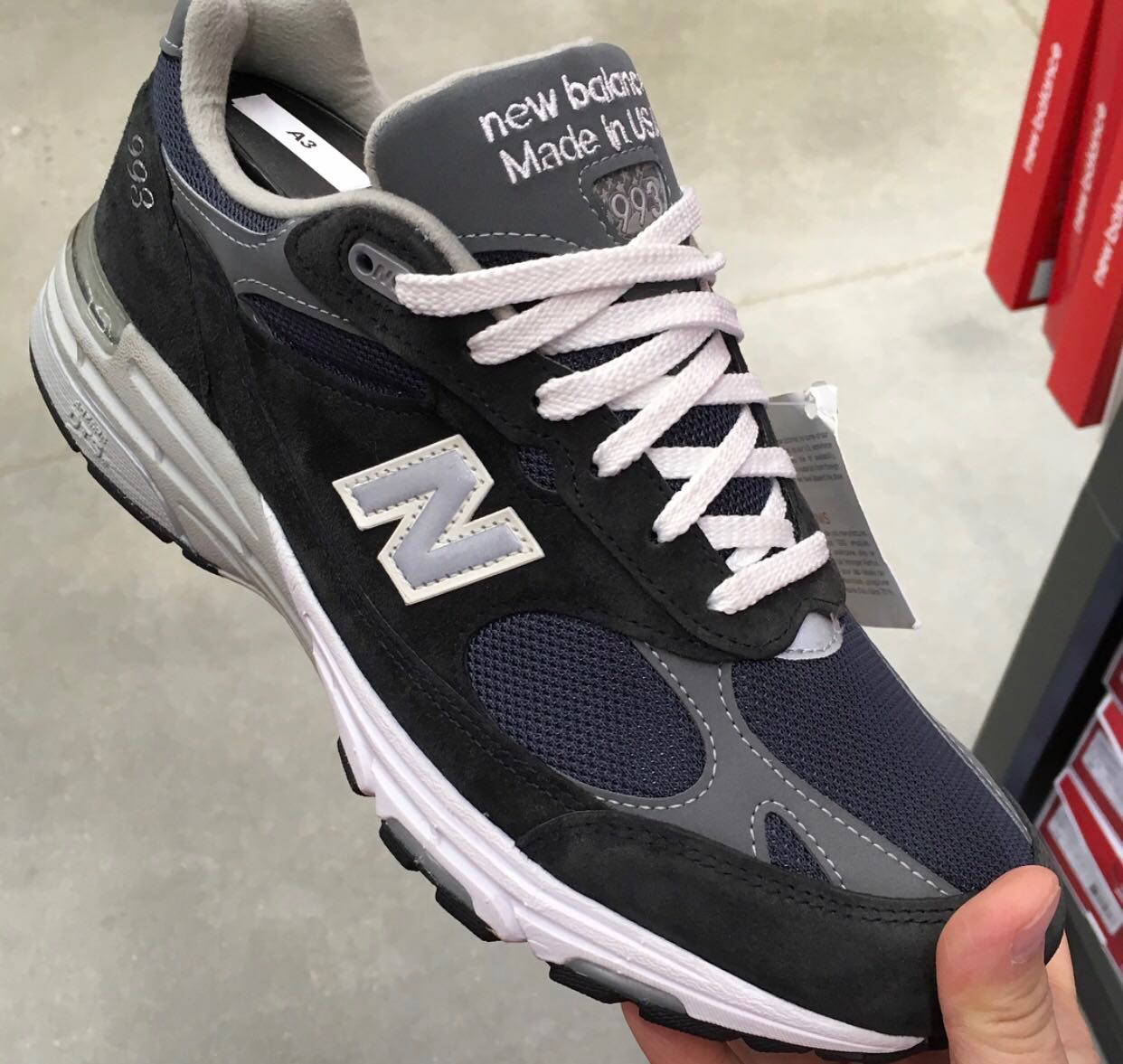 New balance 993 navy clearance