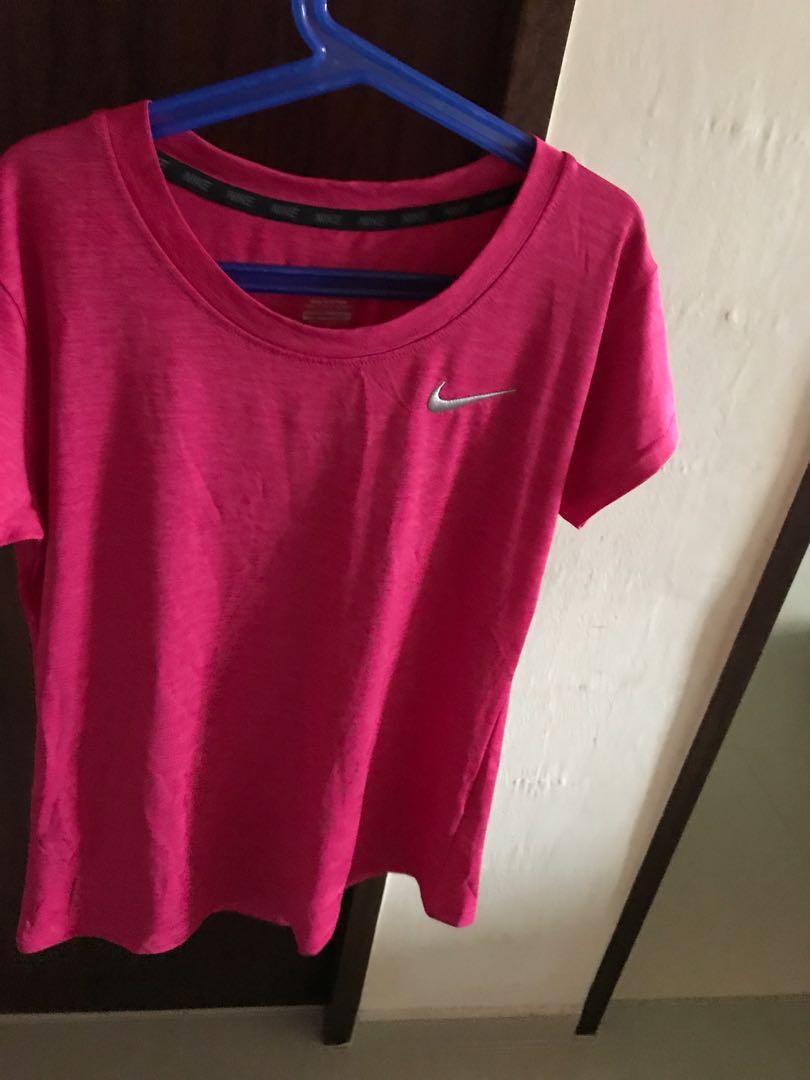 rose pink nike shirt