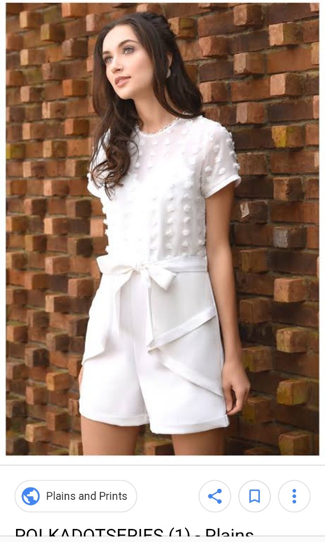 Plains and prints white jumpsuit clearance
