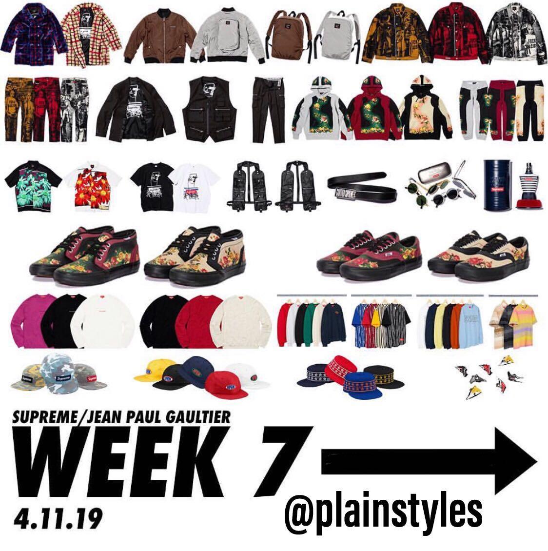 Supreme week sales 7 ss19