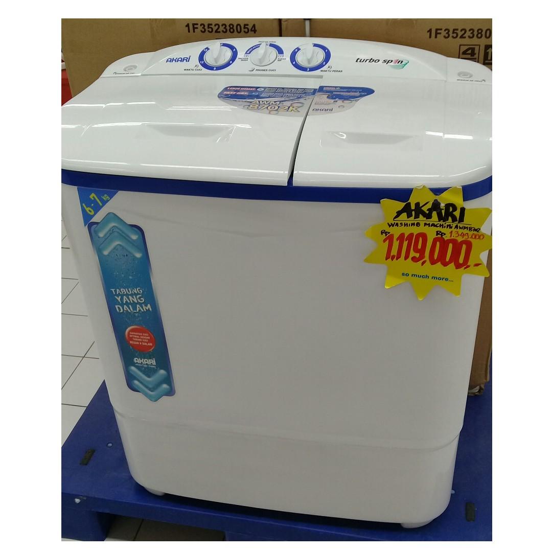 Promo Murmer No Dp Mesin Cuci Akari Awm 8702 Elektronik Lainnya Di Carousell