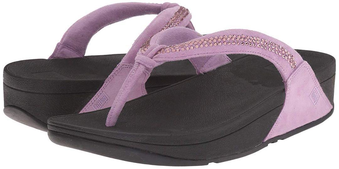 SALE BRAND NEW FitFlop Crystal Swirl Flip Flops Sandal Dusty Lilac Women s Fashion Footwear Flipflops and Slides on Carousell