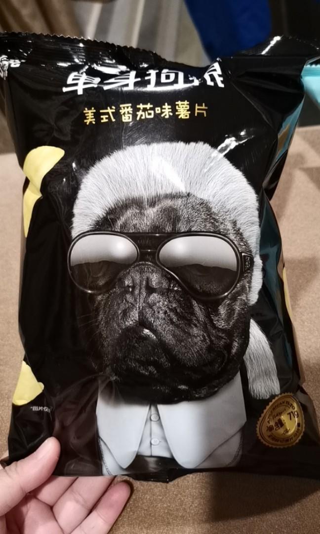 single dog potato chips