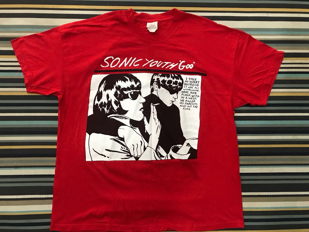 Sonic Youth 'Goo Tshirt, Men's Fashion 