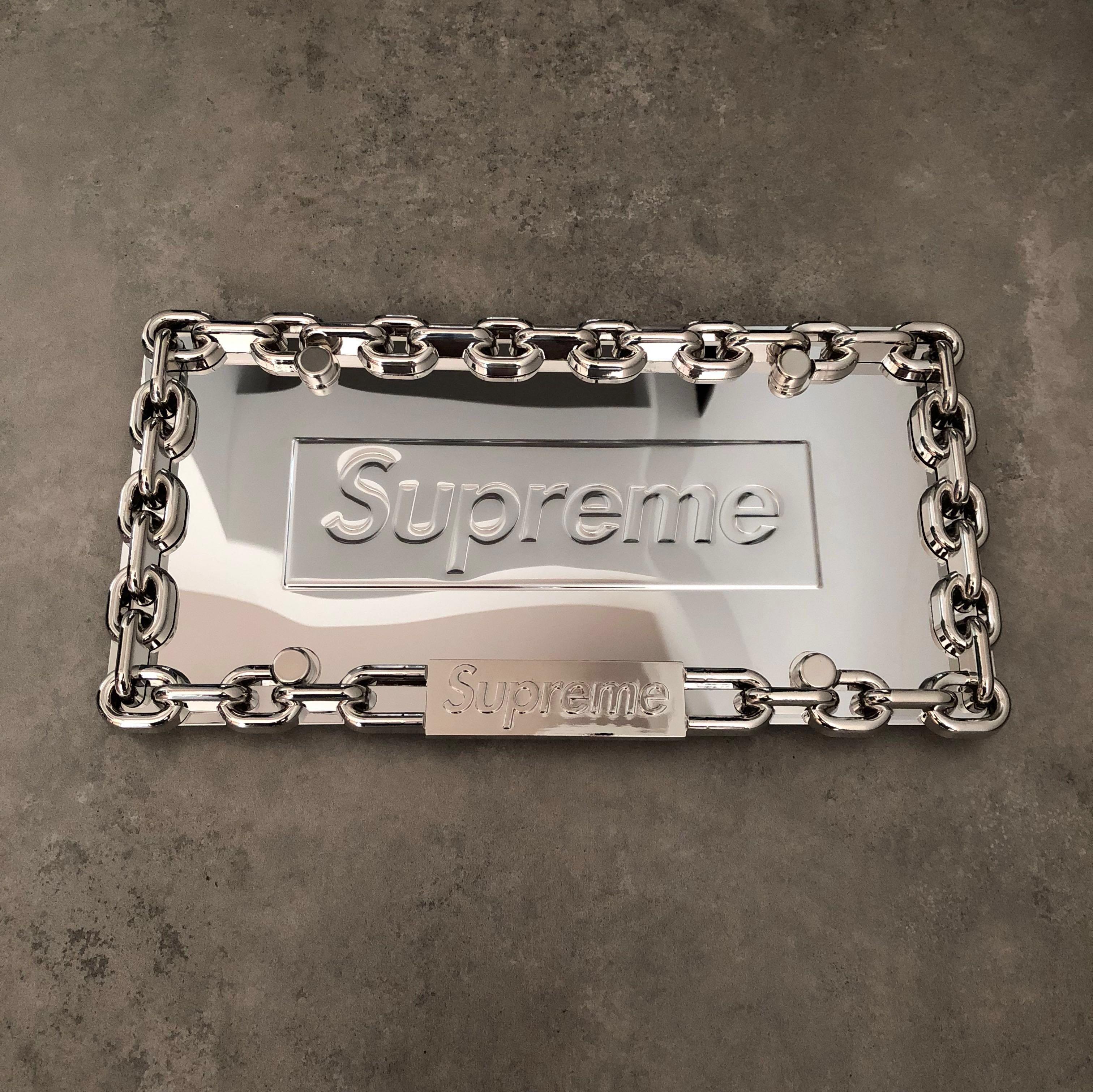 Supreme license plate Car Accessories Car Plates on Carousell
