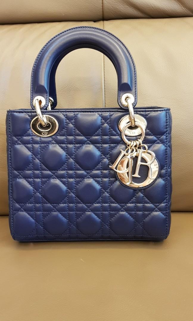 Christian Dior My Lady Dior Small Blue Bag #Endgameyourexcess, Luxury, Bags  & Wallets On Carousell